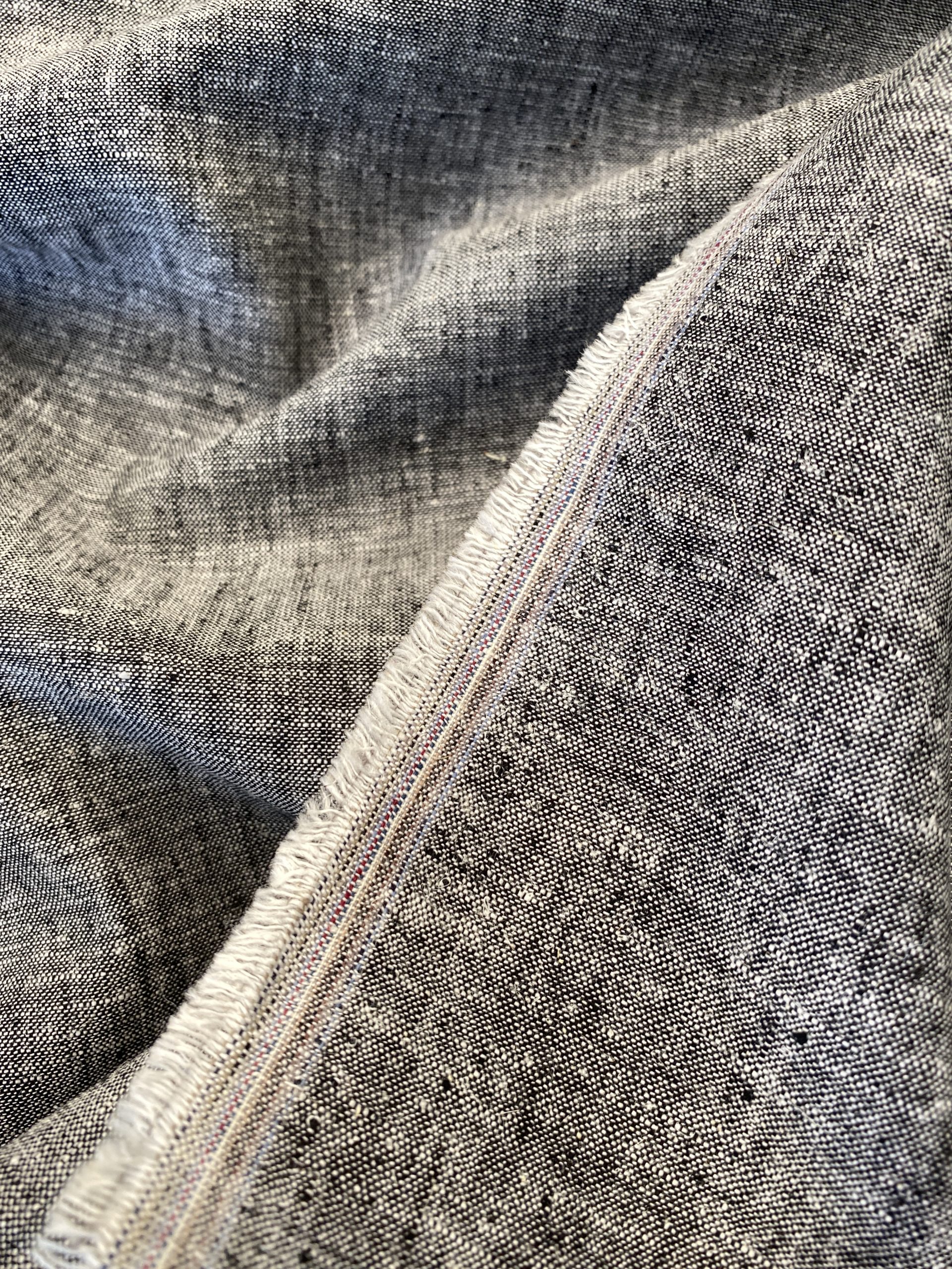 Linen cotton melange black – Simply Fabrics