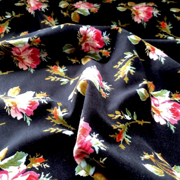 Ex designer rose cotton velvet – Simply Fabrics