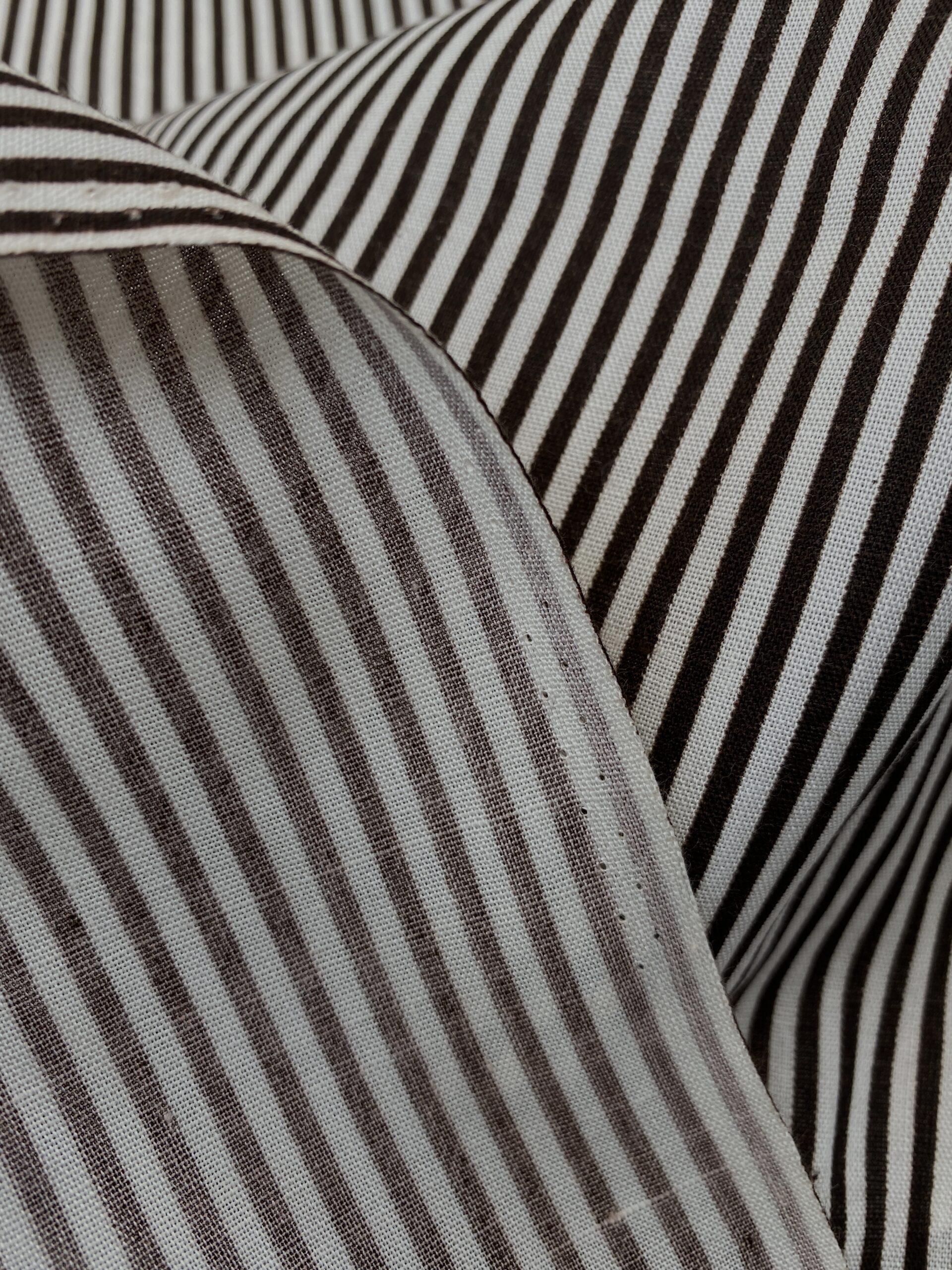 Vintage deadstock striped linen/cotton