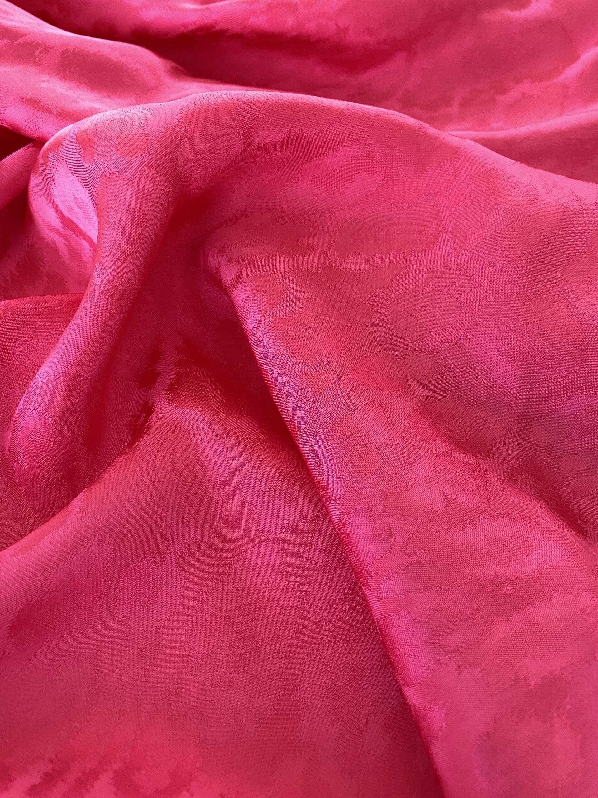 Designer deadstock leopard viscose satin Simply Fabrics